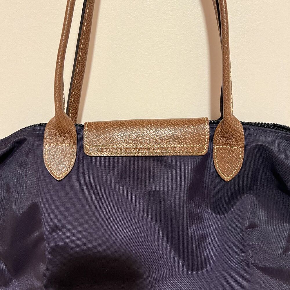 Longchamp Le Pliage Sac Shopping Small Shoulder Bag Purple - Picture 5 of 10